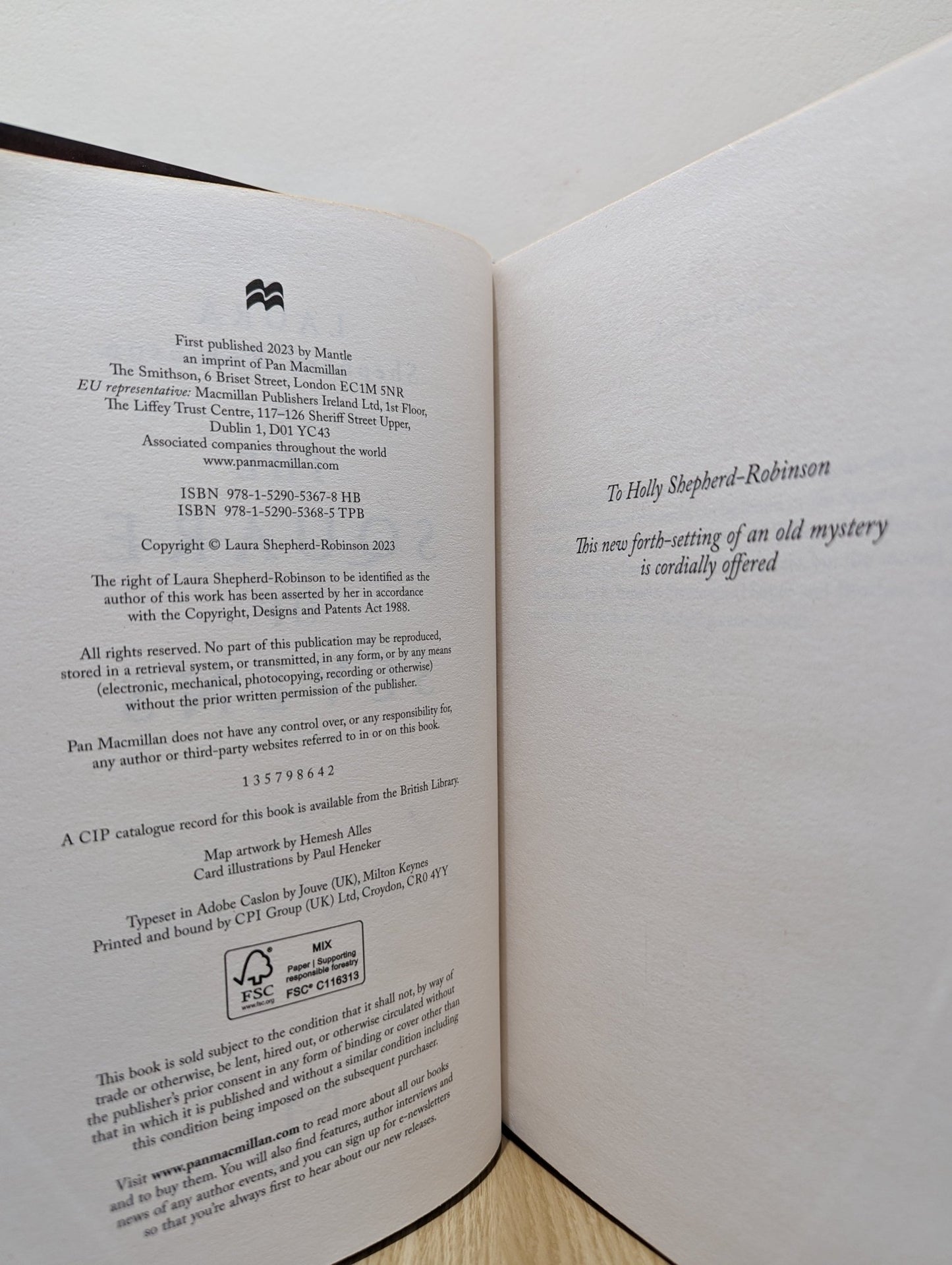 The Square of Sevens by Laura Shepherd - Robinson (Signed First Edition with sprayed edges) - Fialta Books