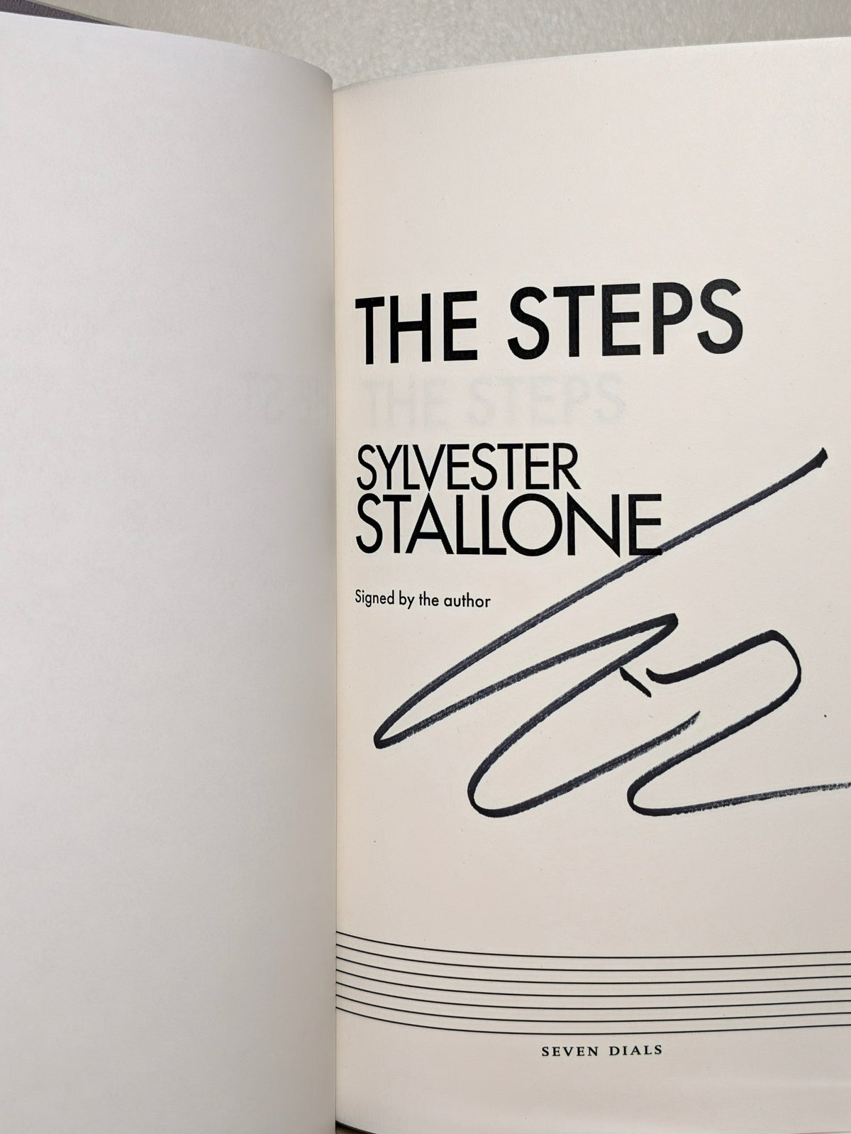 The Steps by Sylvester Stallone (Signed First Edition) - Fialta Books