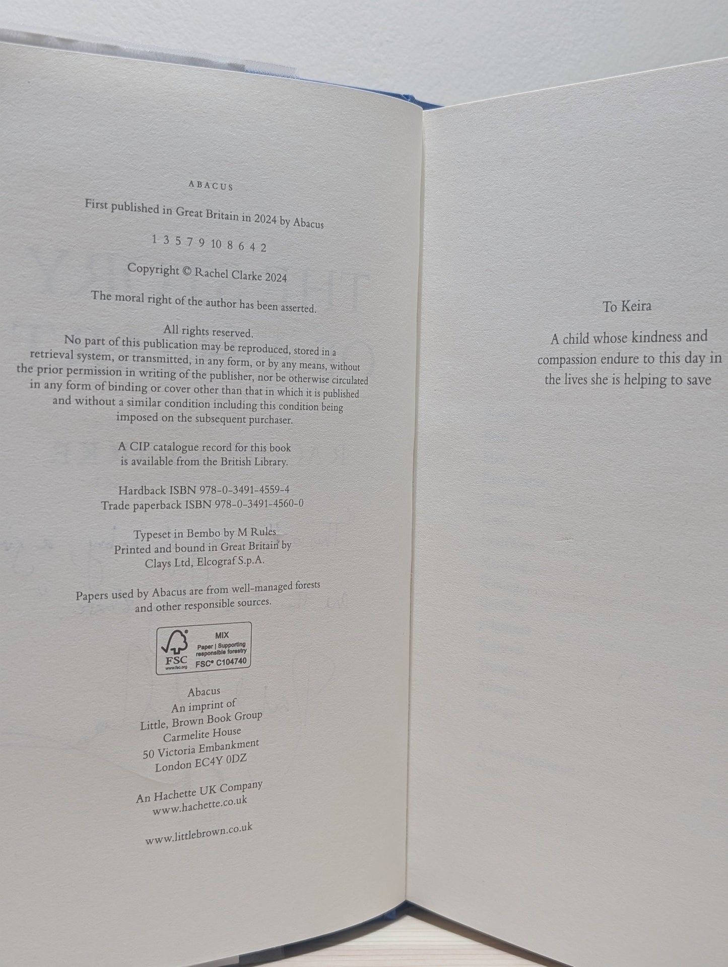 The Story of a Heart by Rachel Clarke (Signed Lined First Edition) - Fialta Books