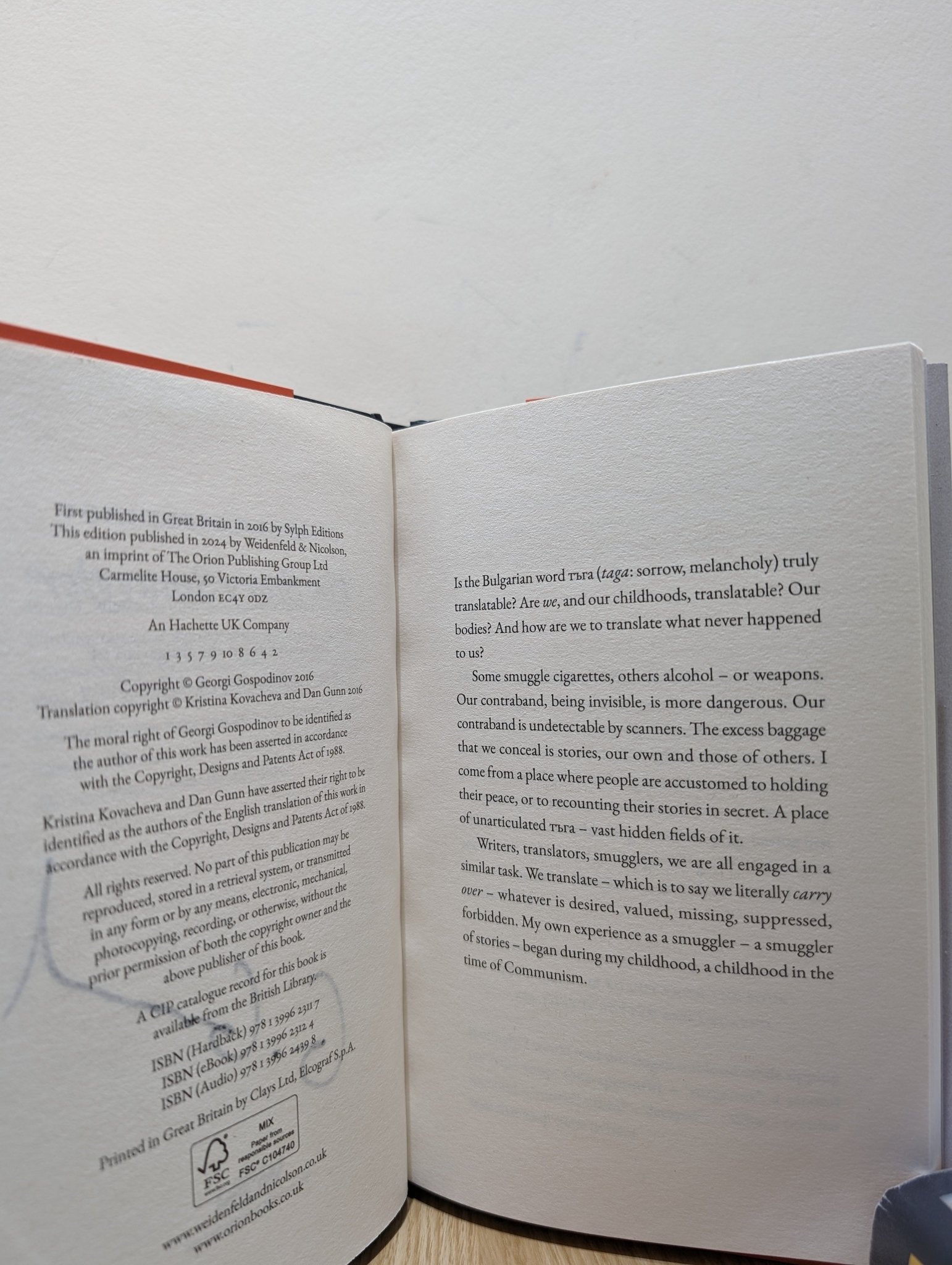 The Story Smuggler by Georgi Gospodinov (Signed First Edition) - Fialta Books