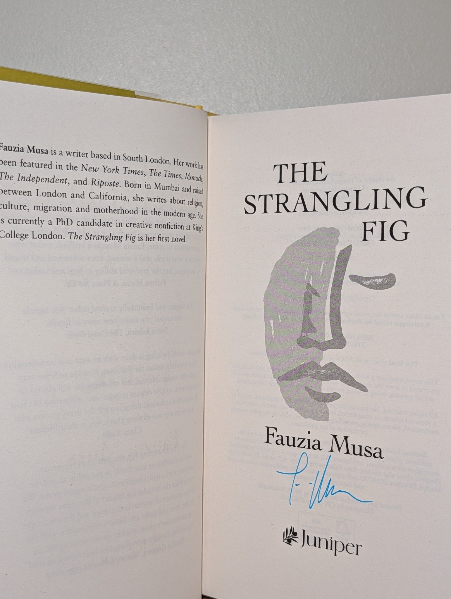 The Strangling Fig by Fauzia Musa (Signed First Edition) - Fialta Books