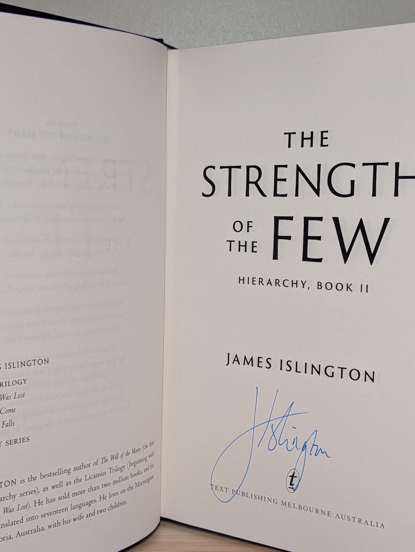 The Strength of the Few by James Islington (Signed with sprayed edges) - Fialta Books