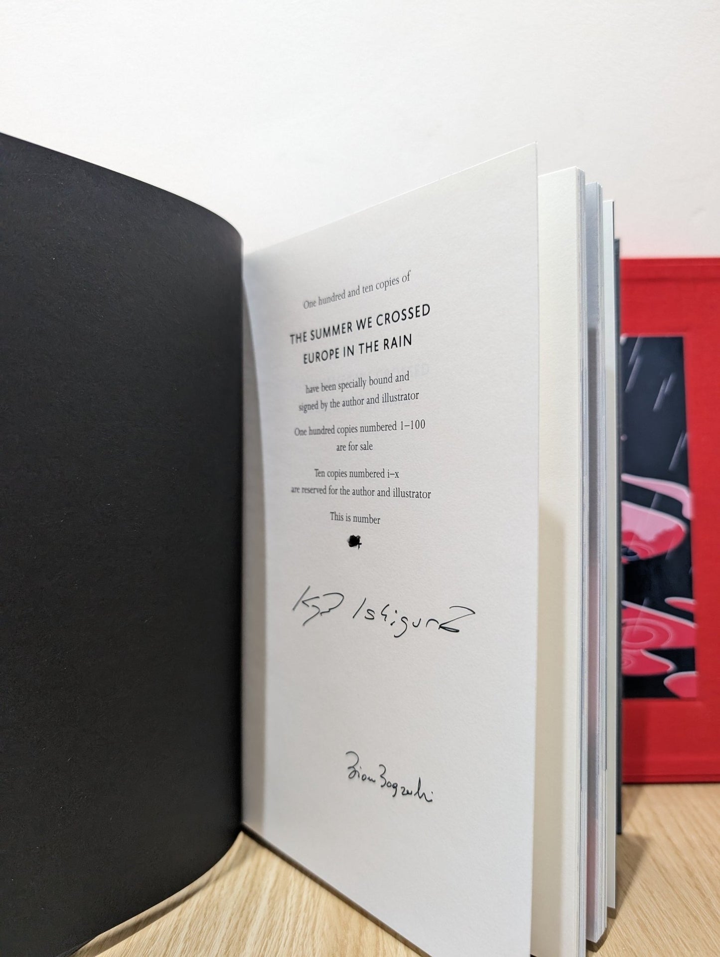 The Summer We Crossed Europe in the Rain by Kazuo Ishiguro (Signed Deluxe Edition) - Fialta Books