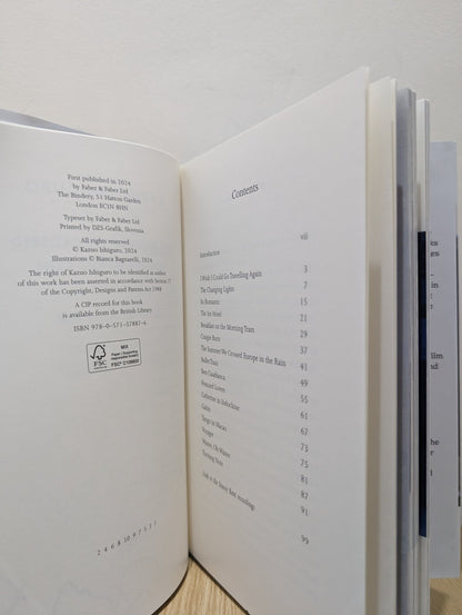 The Summer We Crossed Europe in the Rain by Kazuo Ishiguro (Signed First Edition) - Fialta Books