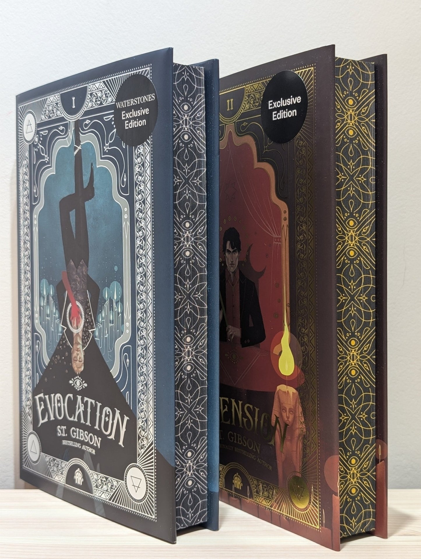 The Summoner's Circle 1 - 2: Evocation; Ascension by S.T. Gibson (Signed First Edition with sprayed edges) - Fialta Books