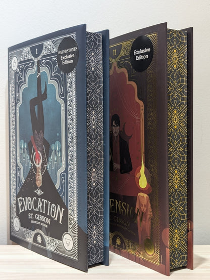 The Summoner's Circle 1 - 2: Evocation; Ascension by S.T. Gibson (Signed First Edition with sprayed edges) - Fialta Books