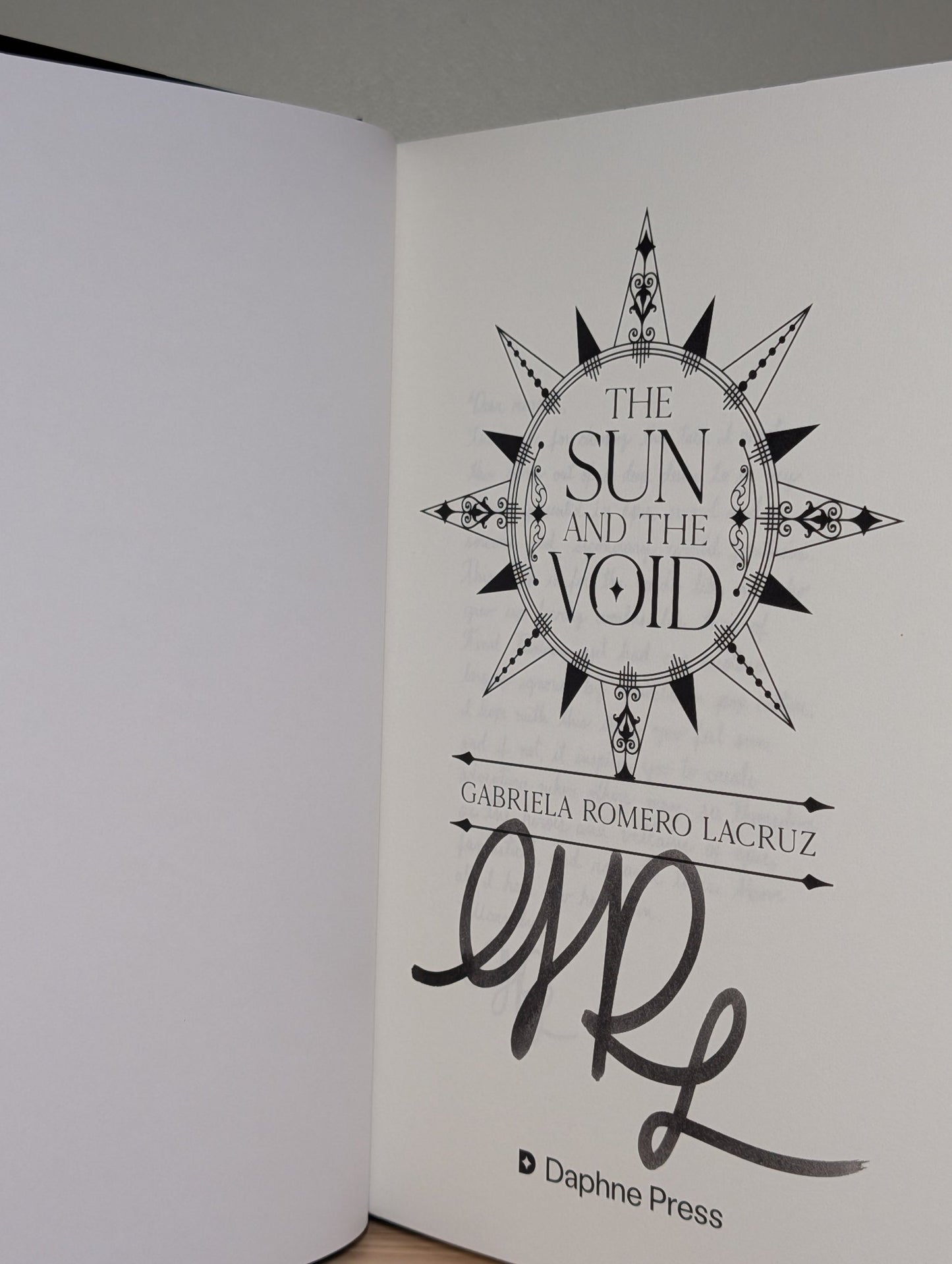 The Sun and Void; River and Star by Gabriela Romero Lacruz (Signed with sprayed edges) - Fialta Books