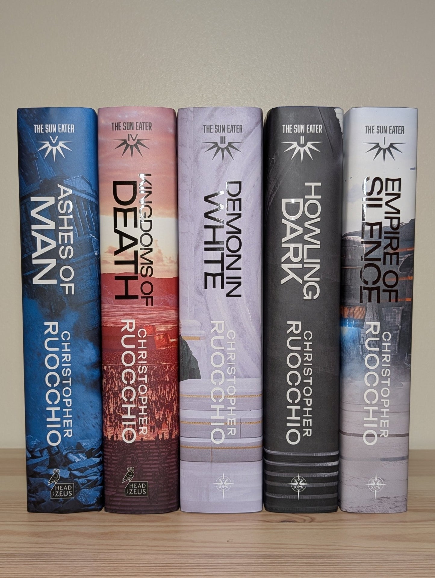 The Sun Eater 1 - 5 by Christopher Ruocchio (Signed with sprayed edges) - Fialta Books