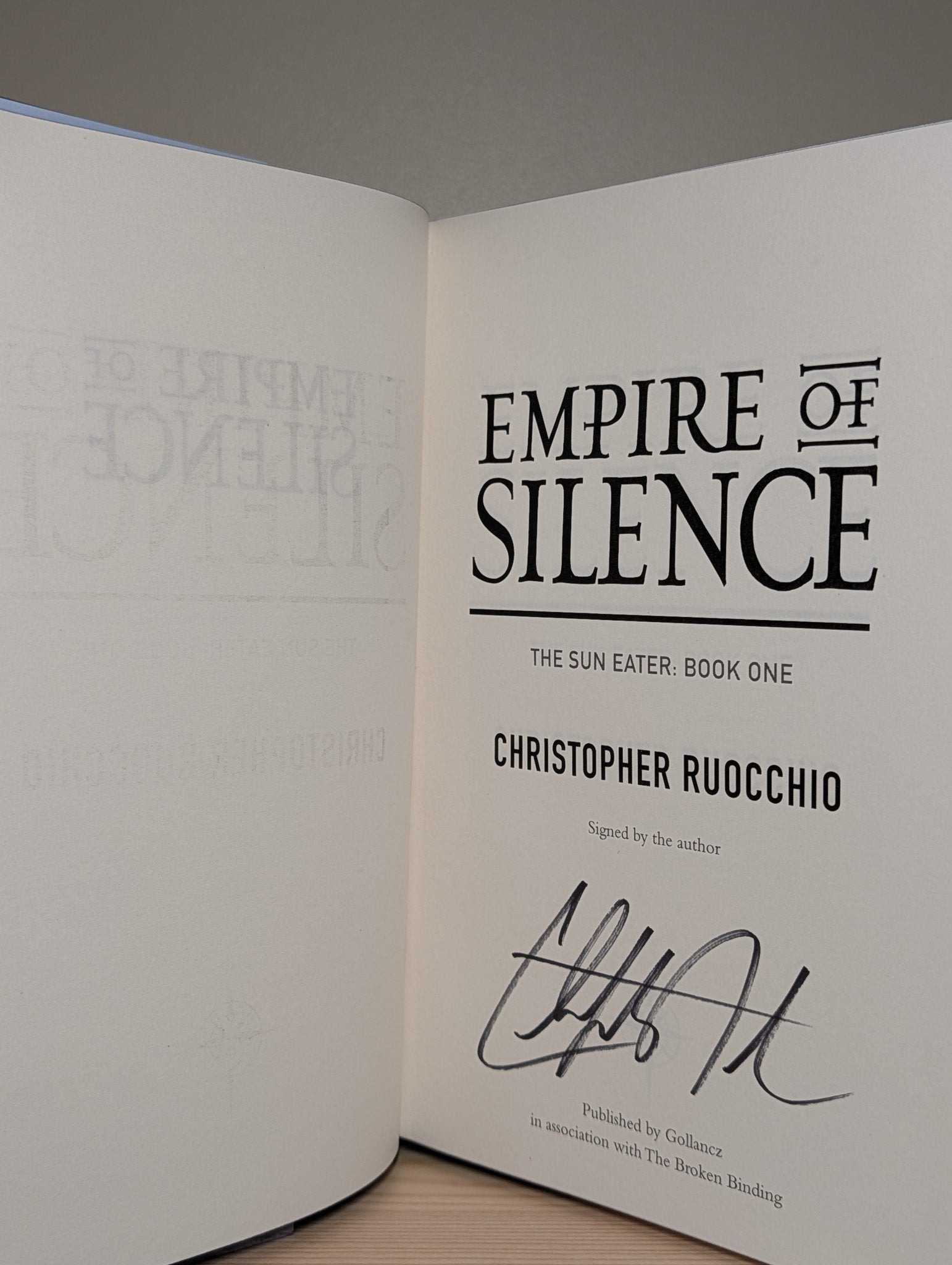 The Sun Eater 1 - 5 by Christopher Ruocchio (Signed with sprayed edges) - Fialta Books
