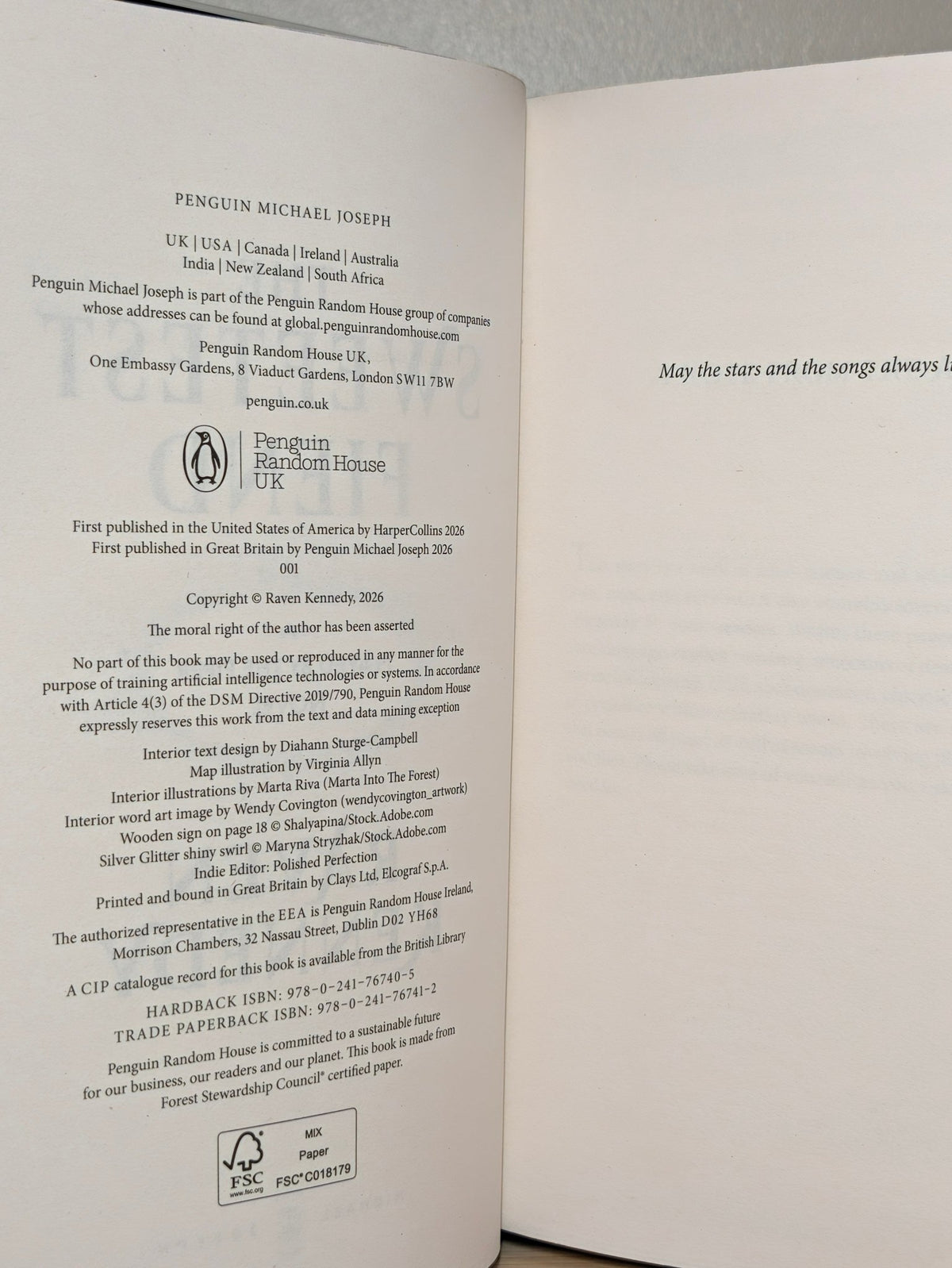 The Sweetest Fiend by Raven Kennedy (Signed Numbered First Edition with sprayed edges) - Fialta Books