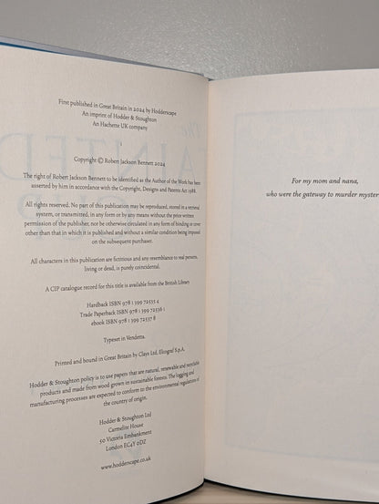 The Tainted Cup; A Drop of Corruption by Robert Jackson Bennett (Signed with Sprayed Edges) - Fialta Books