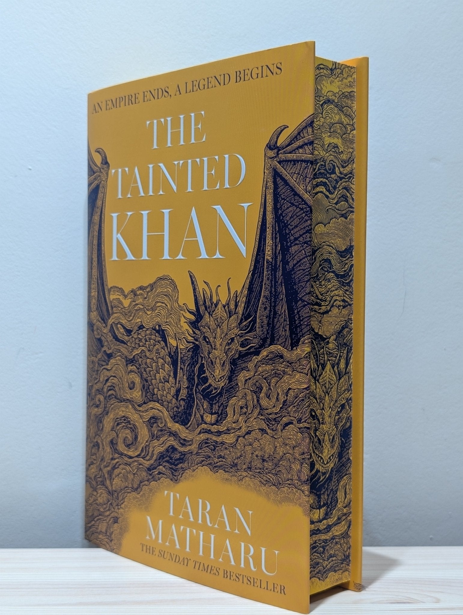 The Tainted Khan by Taran Matharu (Signed First Edition with sprayed e ...