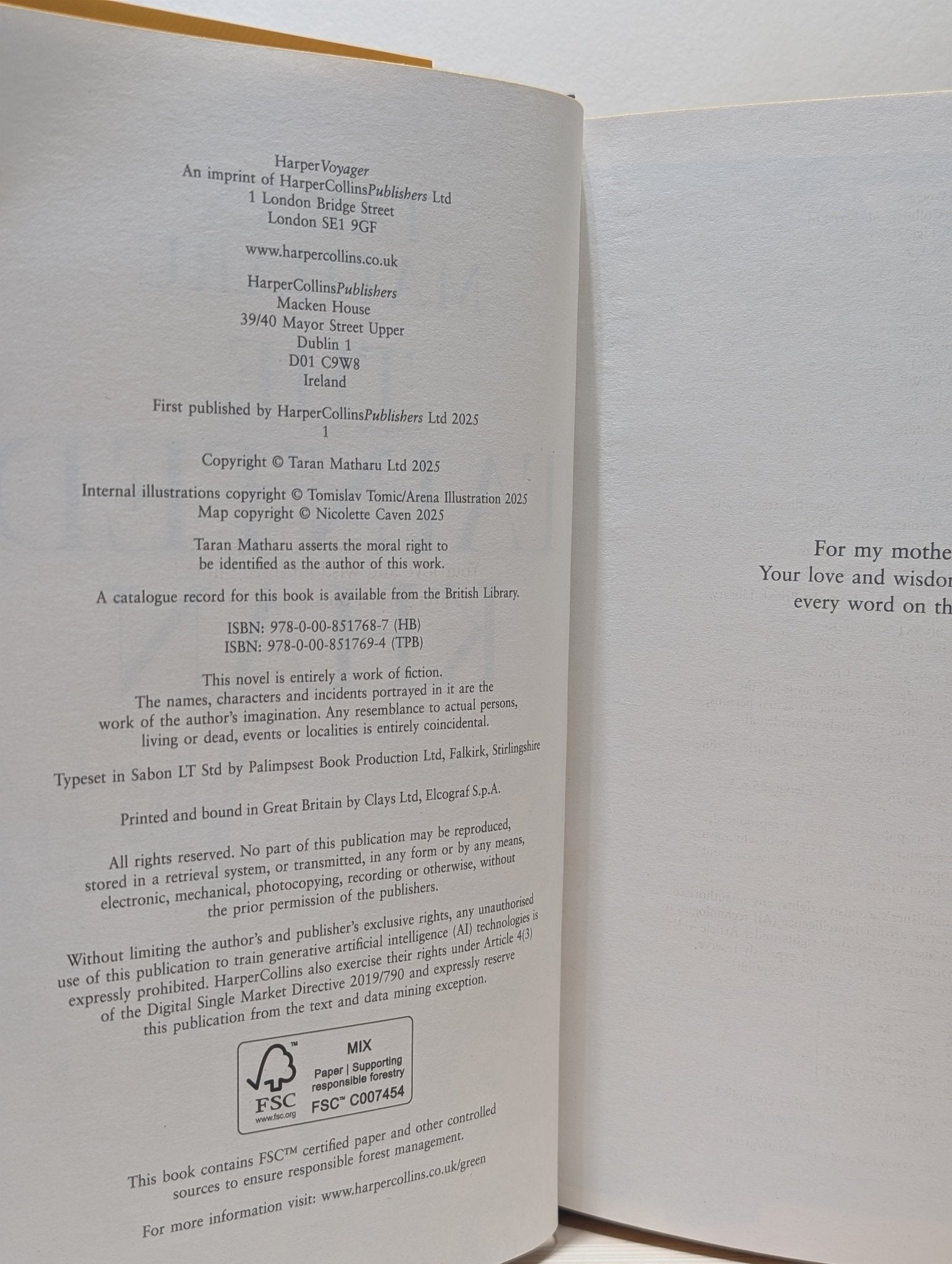 The Tainted Khan by Taran Matharu (Signed First Edition with sprayed edges) - Fialta Books