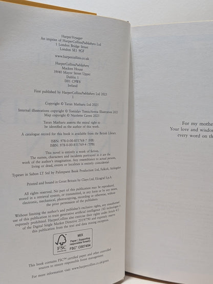 The Tainted Khan by Taran Matharu (Signed First Edition with sprayed edges) - Fialta Books