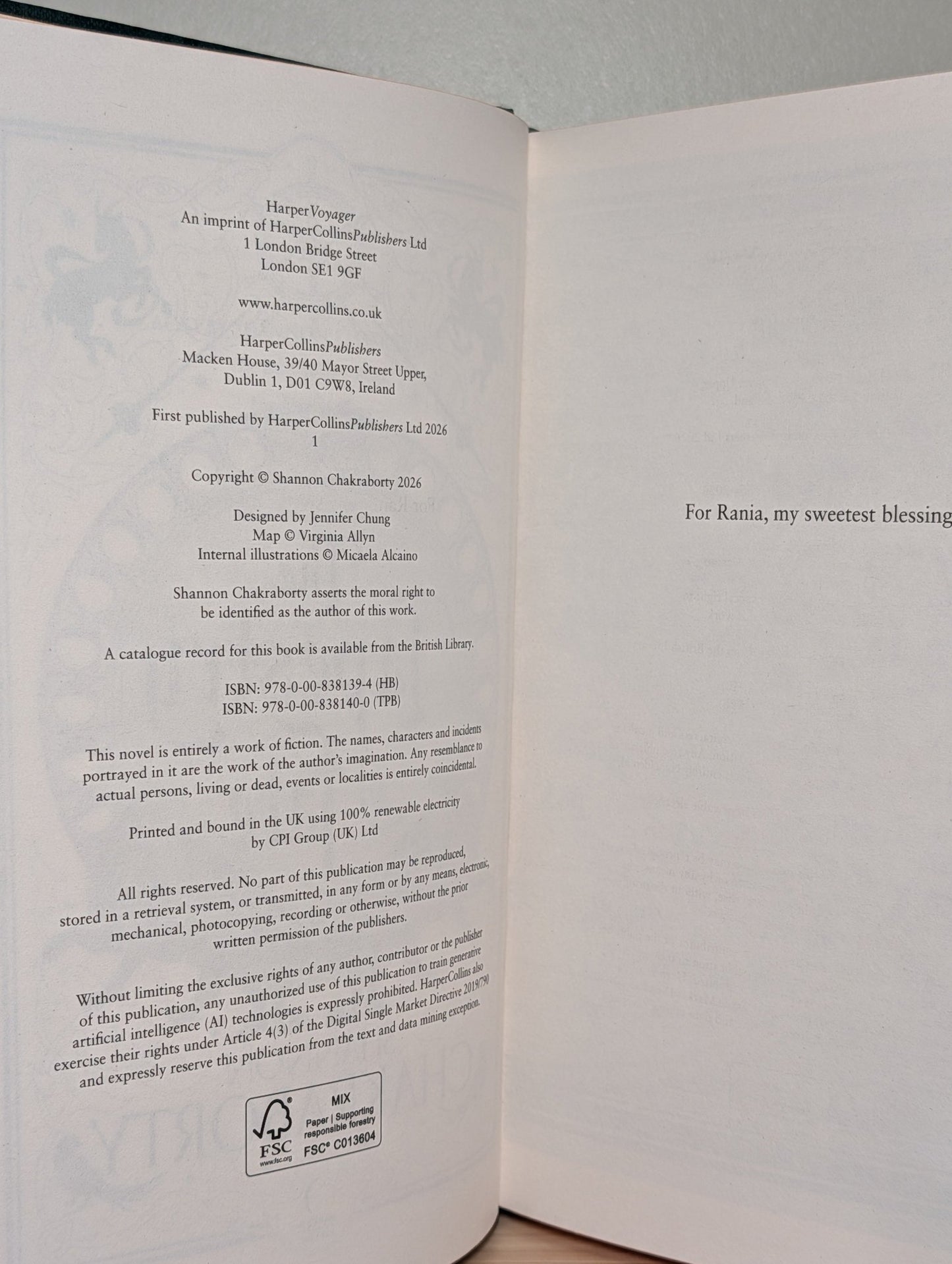 The Tapestry of Fate by Shannon Chakraborty (Signed First Edition with sprayed edges) - Fialta Books