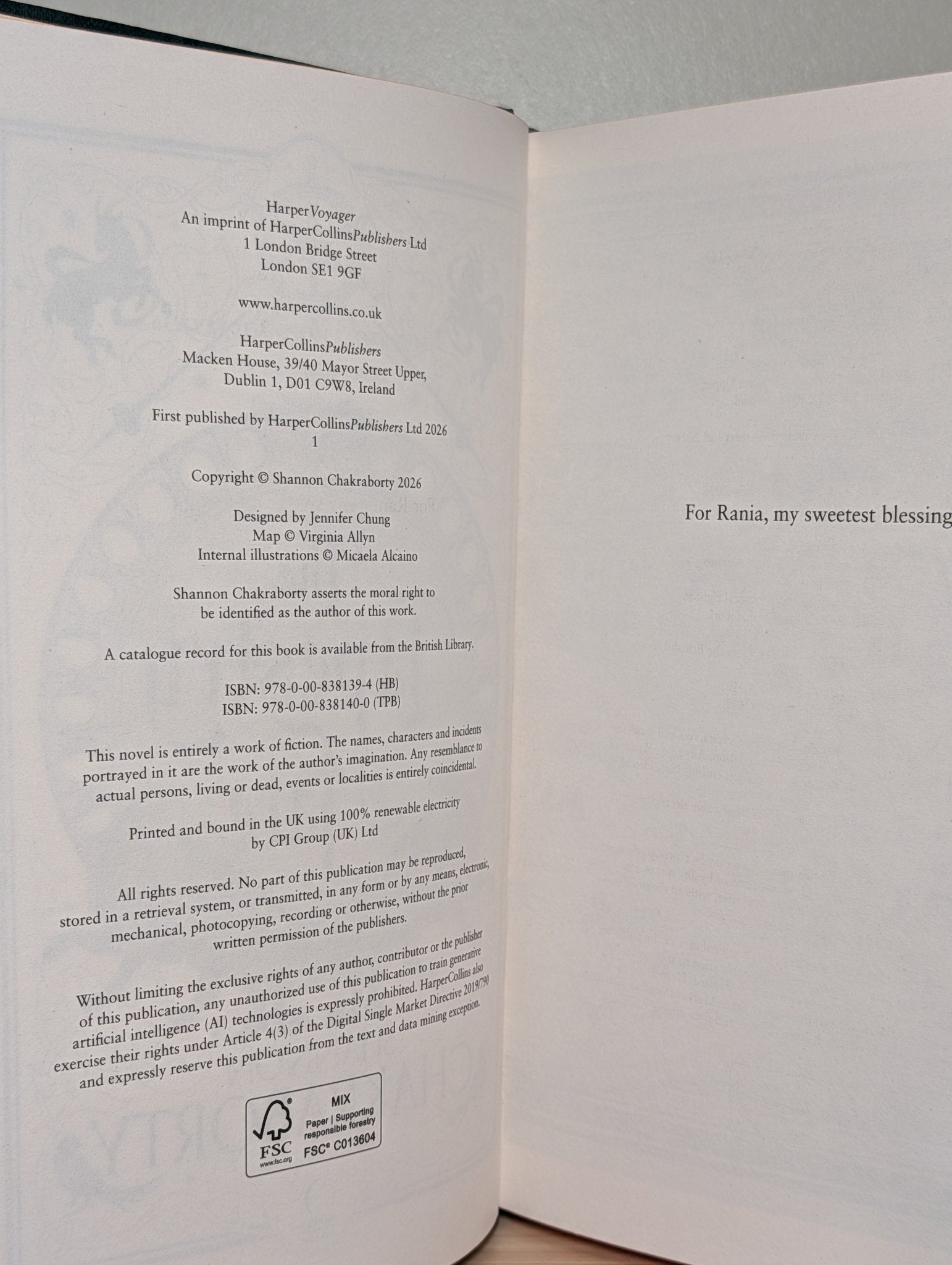 The Tapestry of Fate by Shannon Chakraborty (Signed First Edition with sprayed edges) - Fialta Books