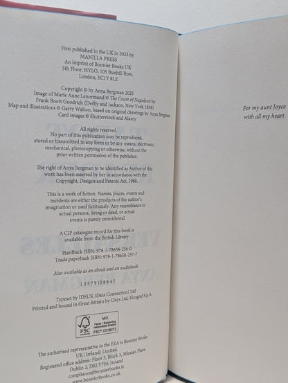 The Tarot Reader of Versailles by Anya Bergman (Signed First Edition with sprayed edges) - Fialta Books