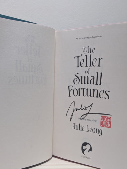The Teller of Small Fortunes by Julie Leong (Signed First Edition with sprayed edges) - Fialta Books