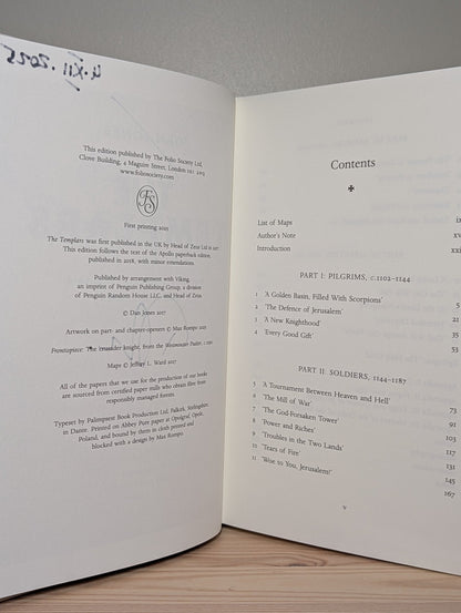 The Templars by Dan Jones (Signed Dated Folio Slipcase Edition) - Fialta Books