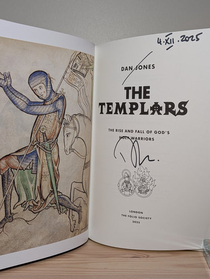 The Templars by Dan Jones (Signed Dated Folio Slipcase Edition) - Fialta Books