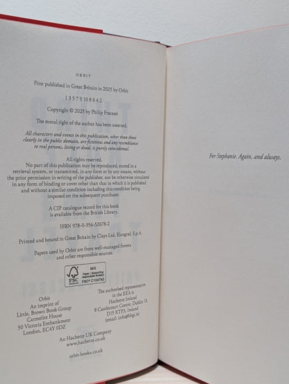The Third Rule of Time Travel by Philip Fracassi (Signed First Edition with sprayed edges) - Fialta Books