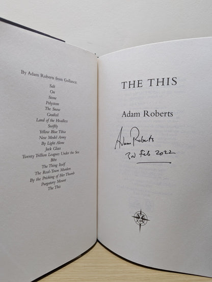 The This by Adam Roberts (Signed First Edition) - Fialta Books