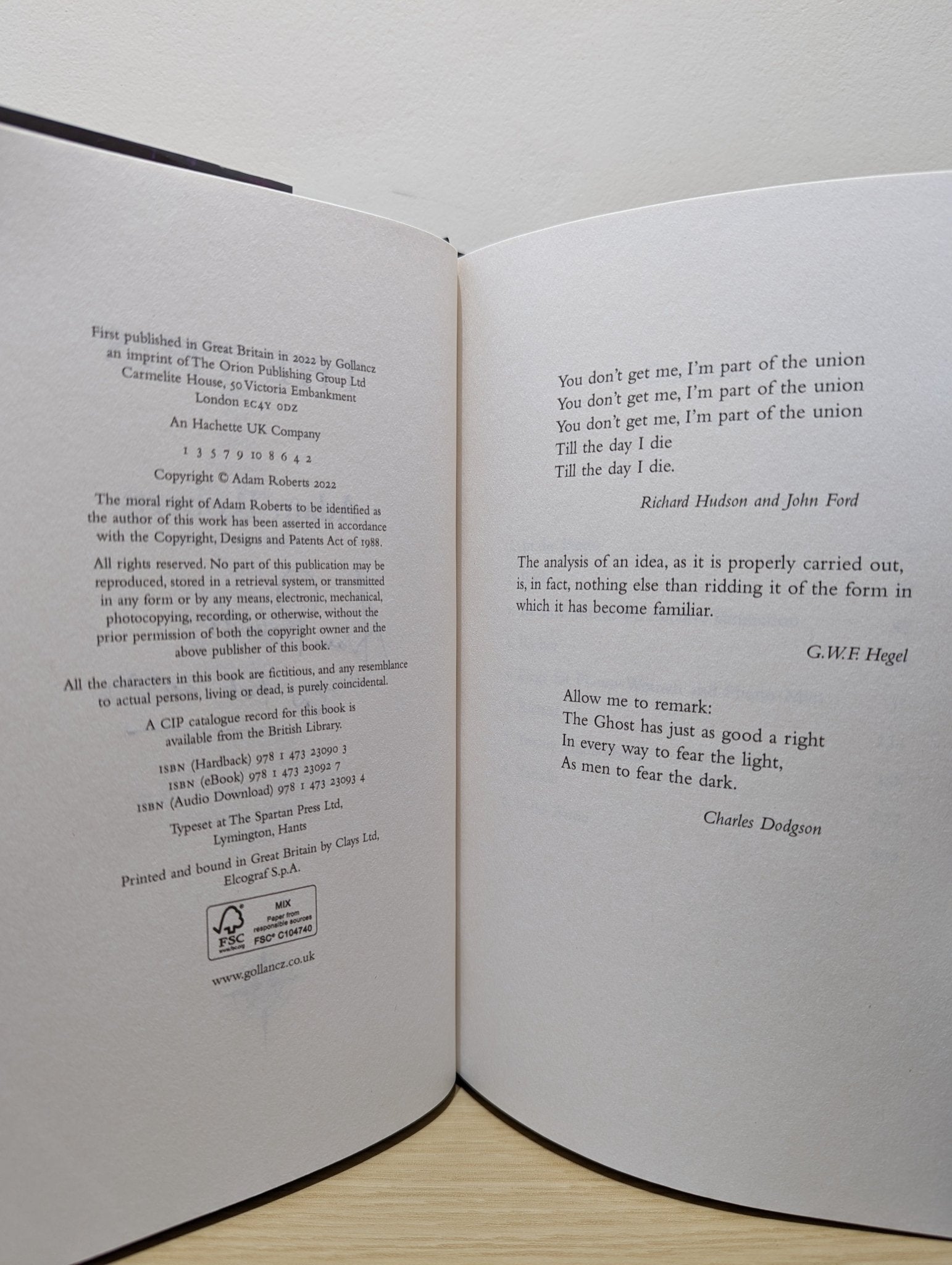 The This by Adam Roberts (Signed First Edition) - Fialta Books