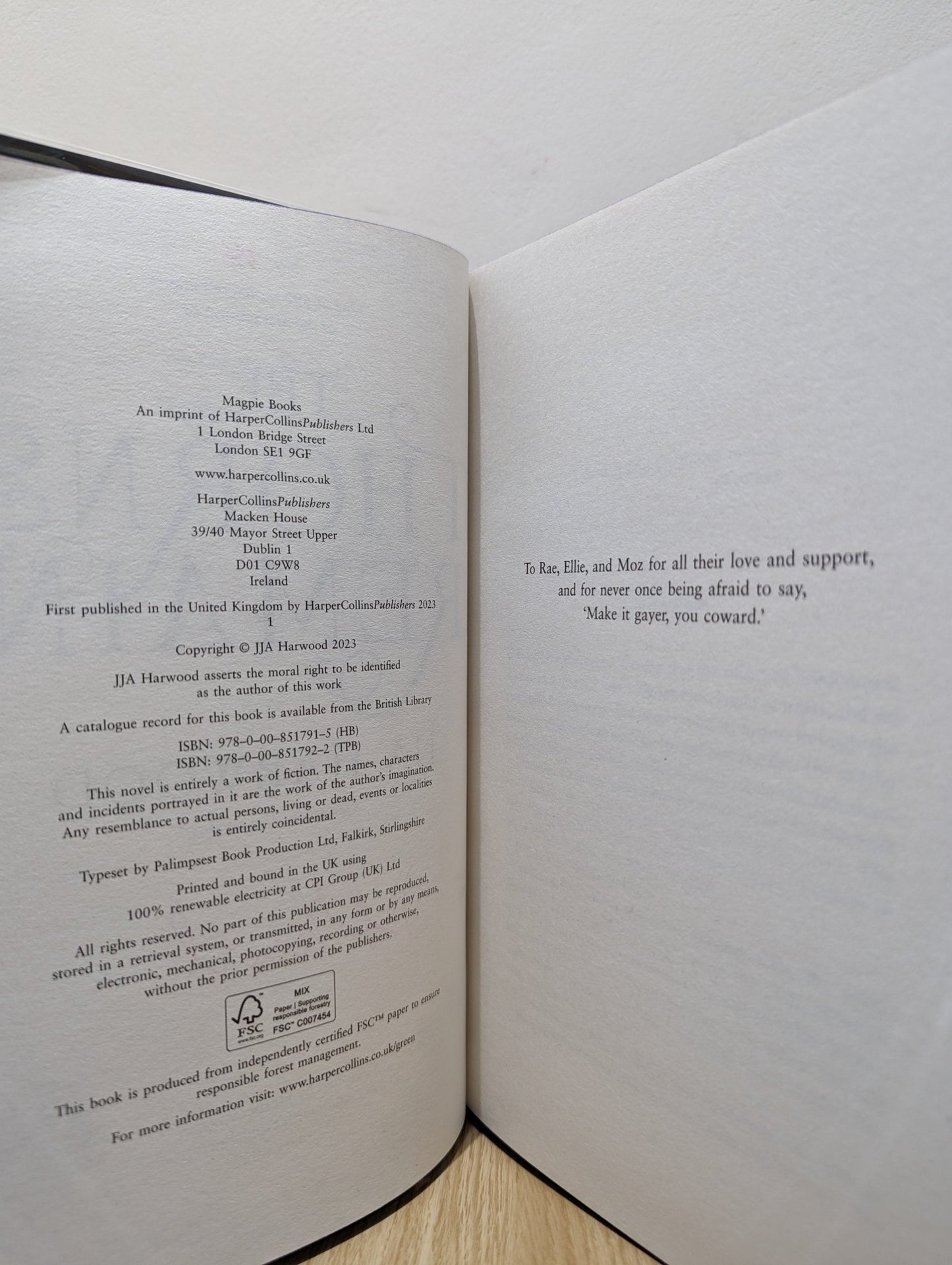 The Thorns Remain by JJA Harwood (Signed Numbered First Edition with sprayed edges) - Fialta Books