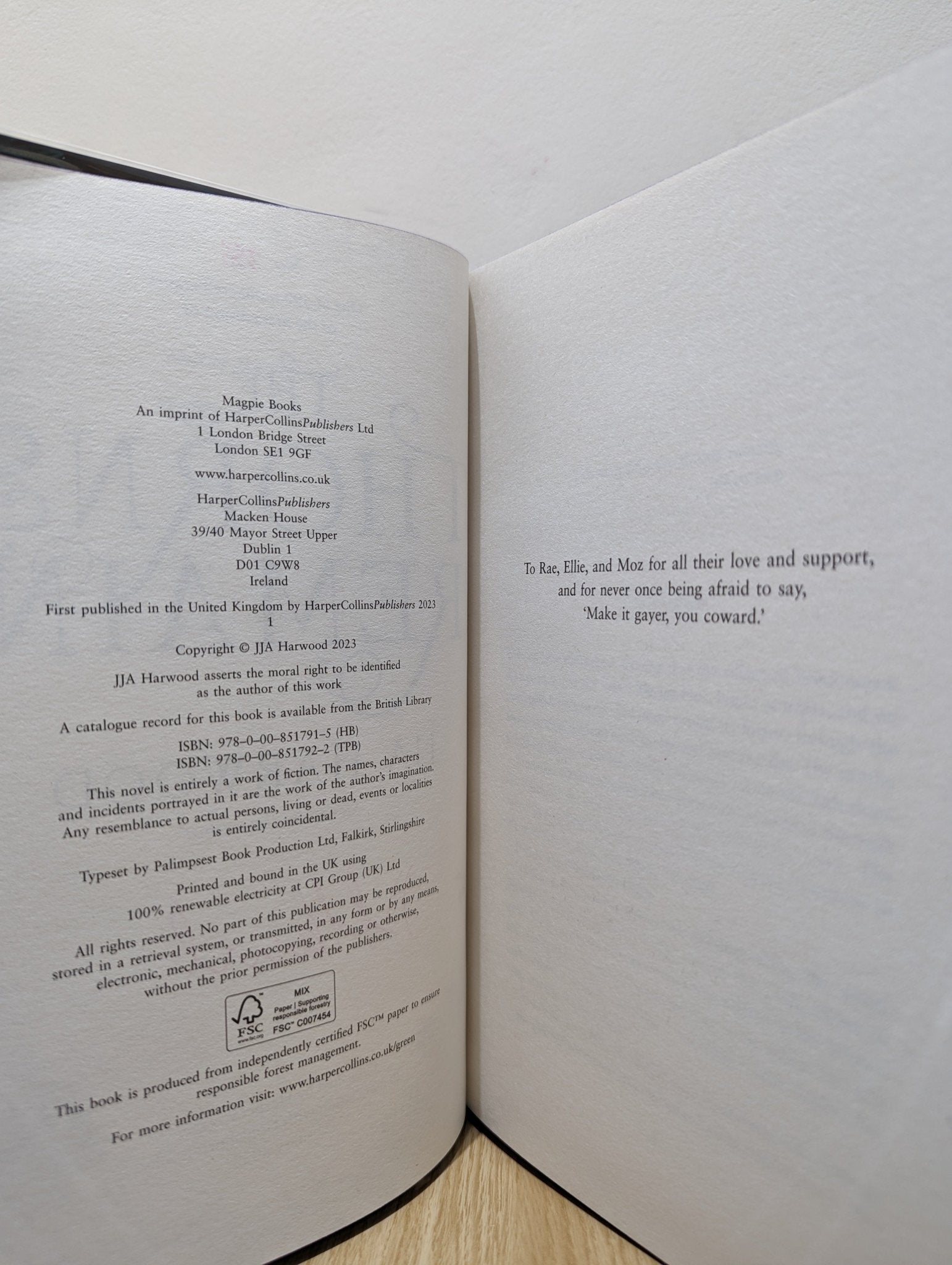 The Thorns Remain by JJA Harwood (Signed Numbered First Edition with sprayed edges) - Fialta Books