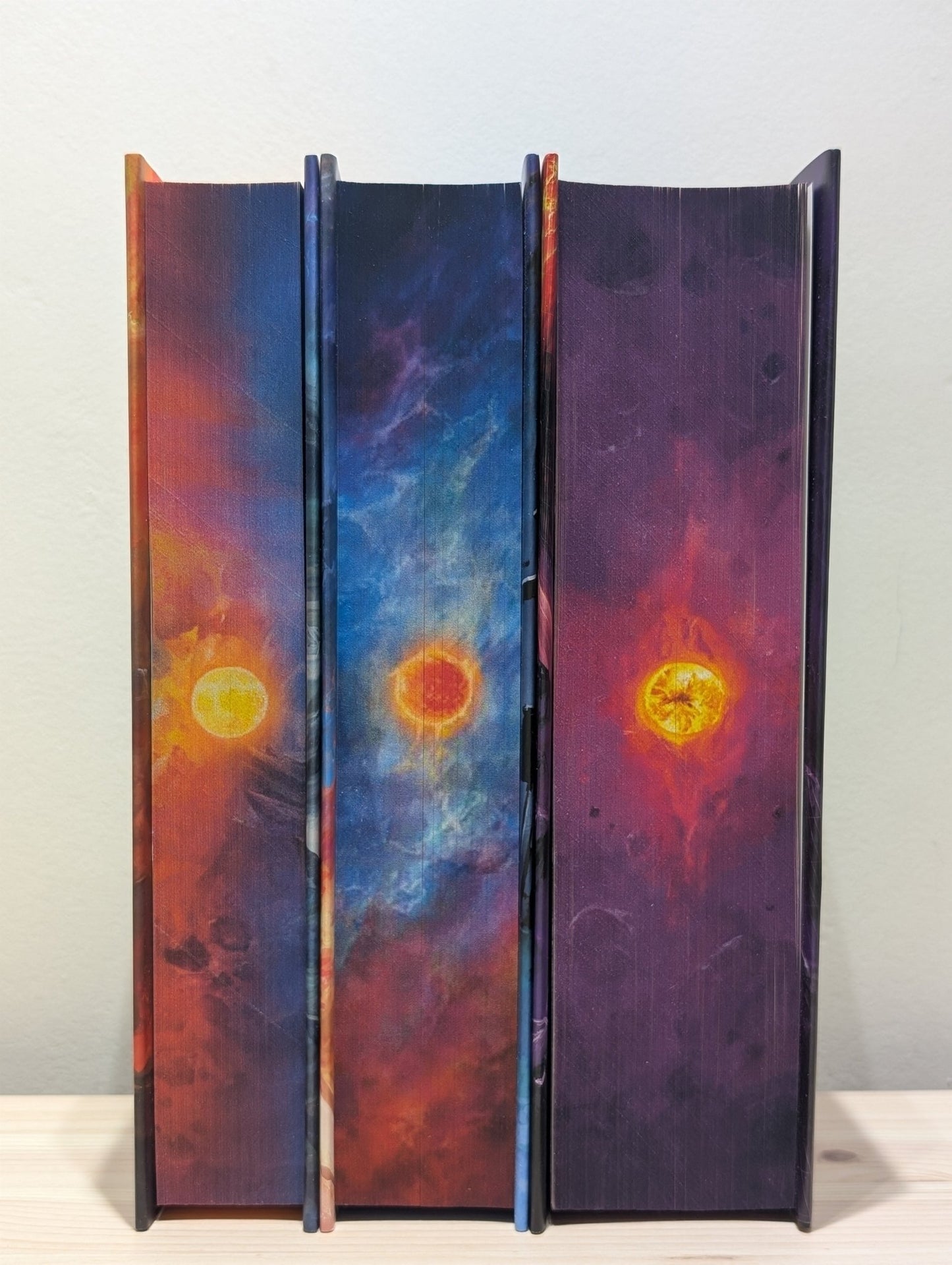 The Three - Body Problem 1 - 3 by Cixin Liu (Stamped Edition with sprayed edges) - Fialta Books