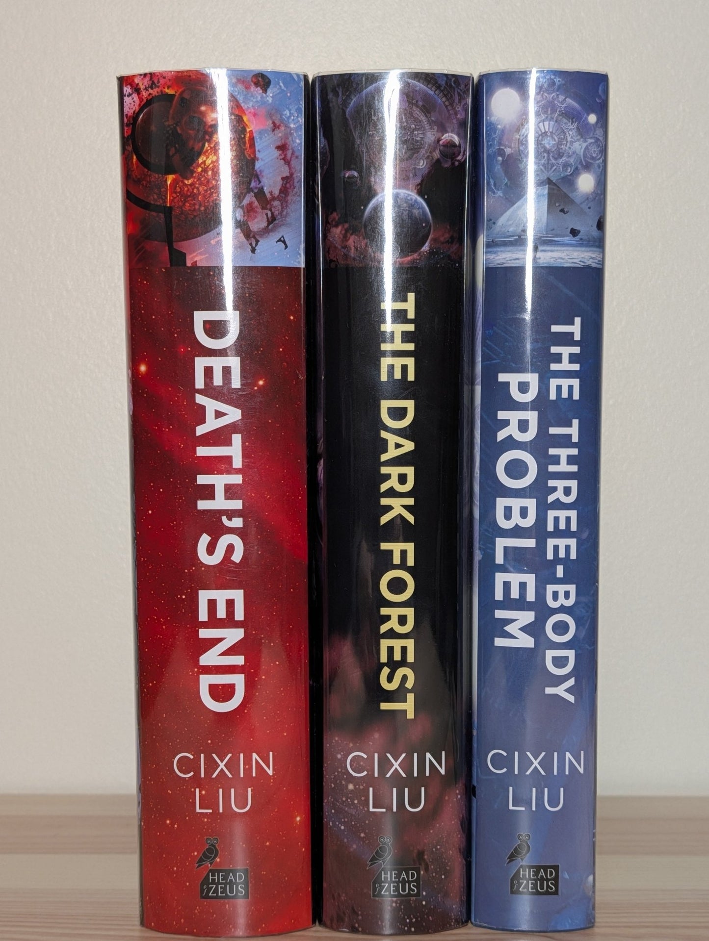 The Three - Body Problem, The Dark Forest, Death's End by Cixin Liu (Double Signed First Edition Set) - Fialta Books