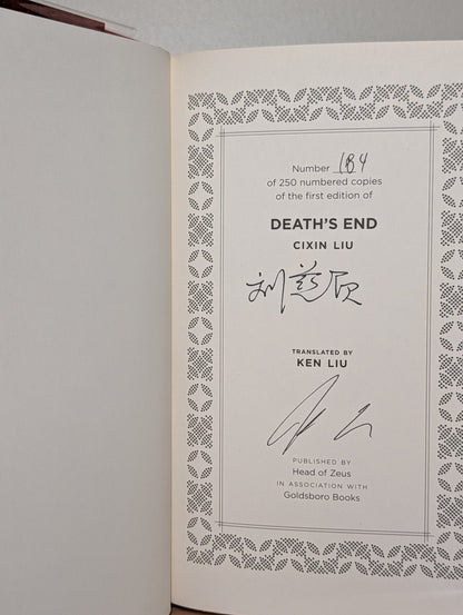 The Three - Body Problem, The Dark Forest, Death's End by Cixin Liu (Double Signed First Edition Set) - Fialta Books