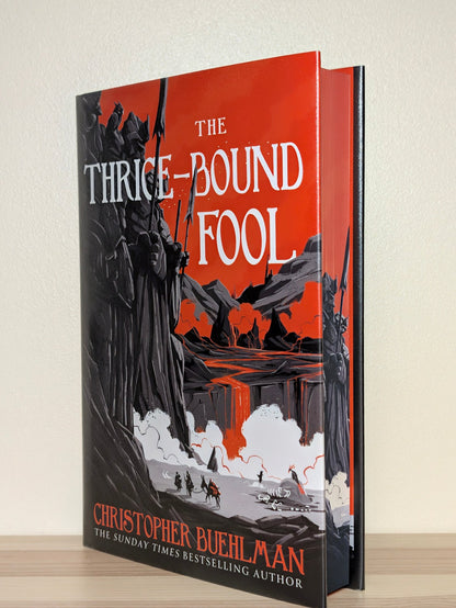 The Thrice-Bound Fool by Christopher Buehlman (Signed First Edition with sprayed edges) - Fialta Books