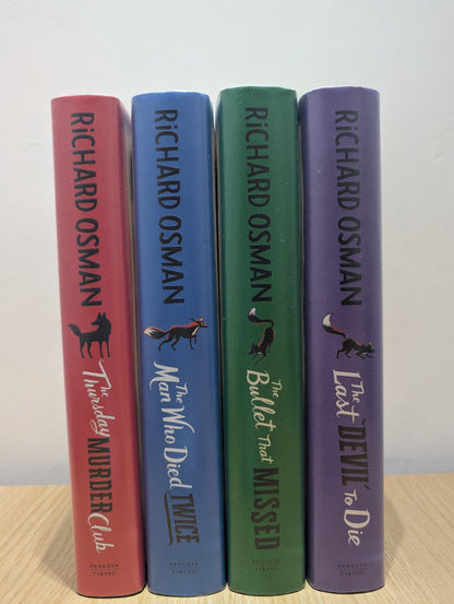 The Thursday Murder Club Set 1 - 4 by Richard Osman (Signed First Edition) - Fialta Books