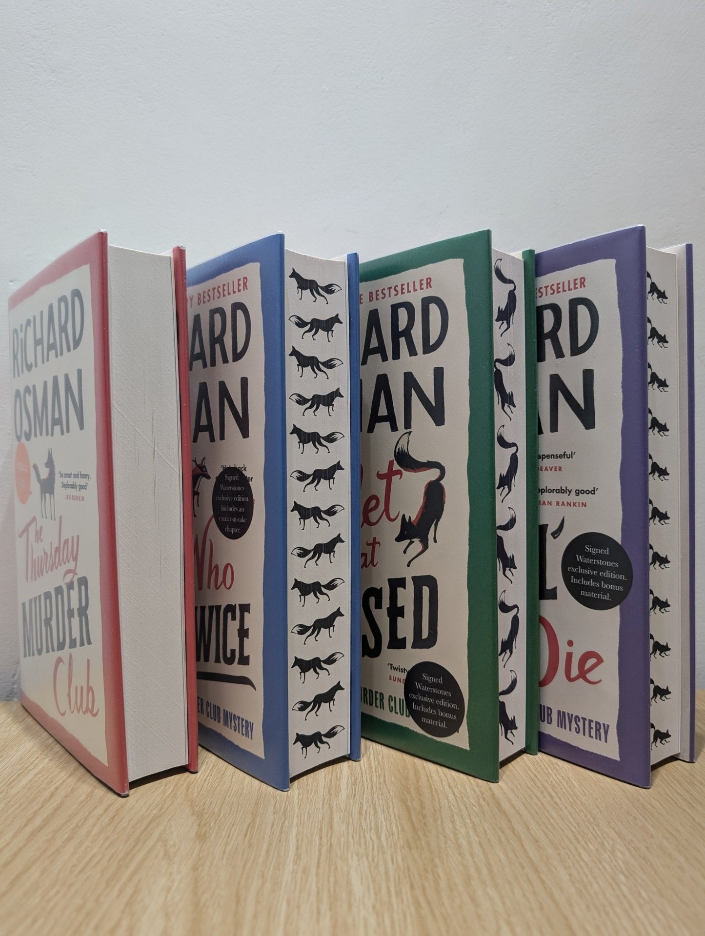 The Thursday Murder Club Set 1 - 4 by Richard Osman (Signed First Edition) - Fialta Books