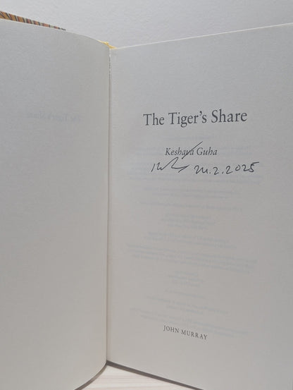 The Tiger's Share by Keshava Guha (Signed First Edition) - Fialta Books