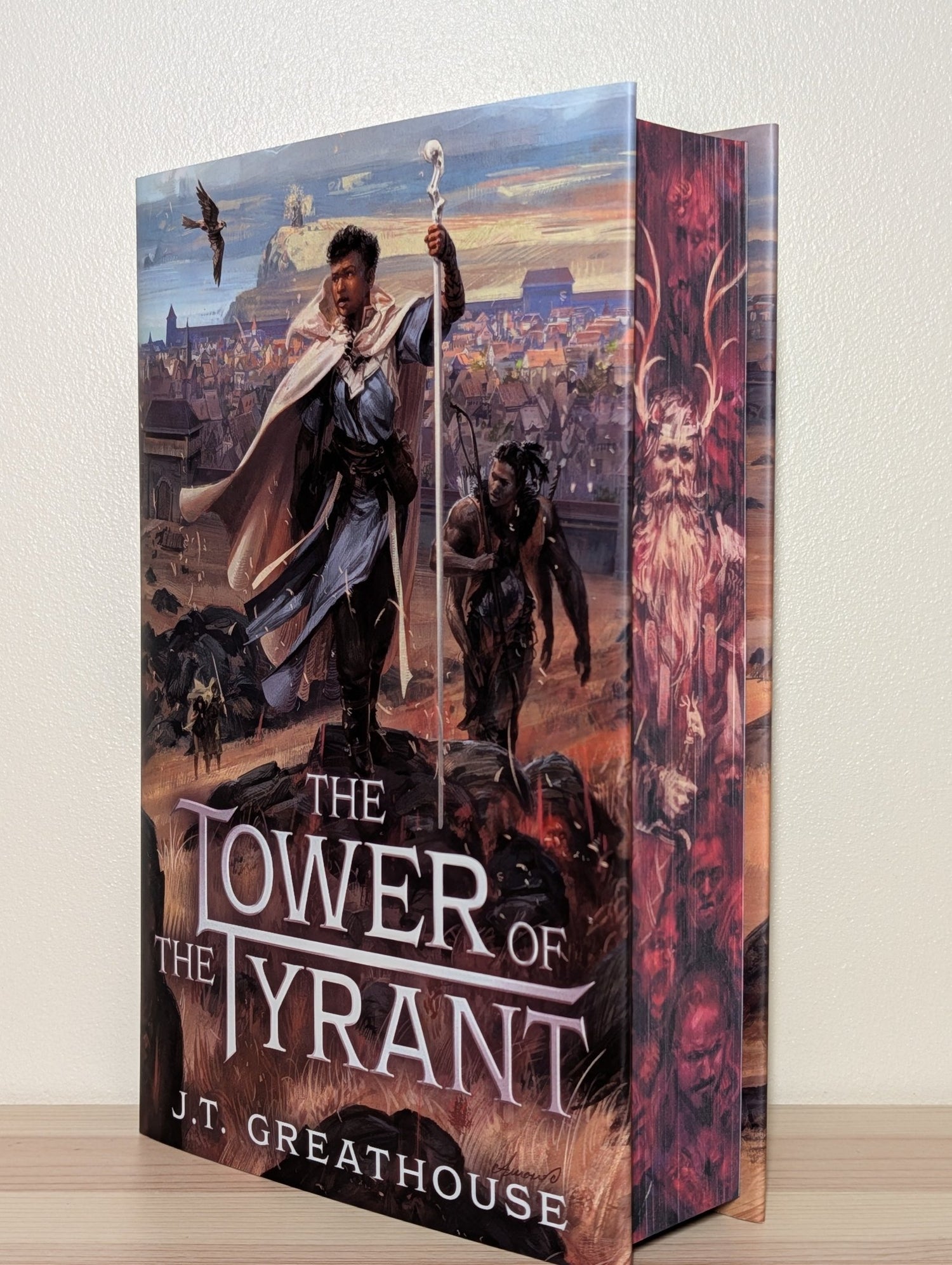 The Tower of the Tyrant by J.T. Greathouse (Signed First Edition with sprayed edges) - Fialta Books