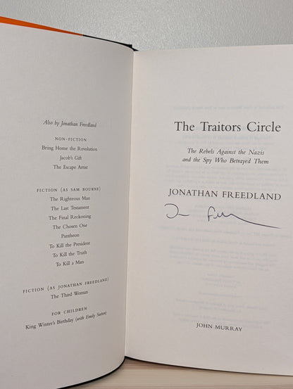 The Traitors Circle by Jonathan Freedland (Signed First Edition) - Fialta Books