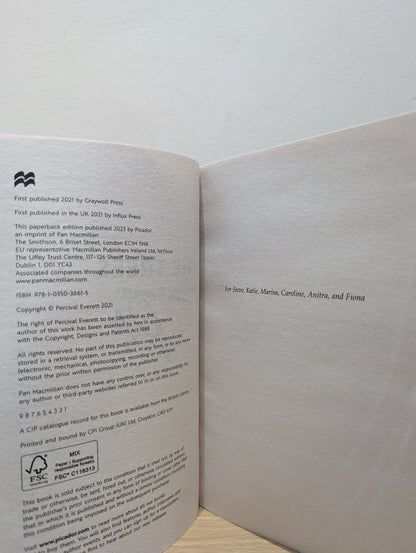 The Trees by Percival Everett (Signed) - Fialta Books