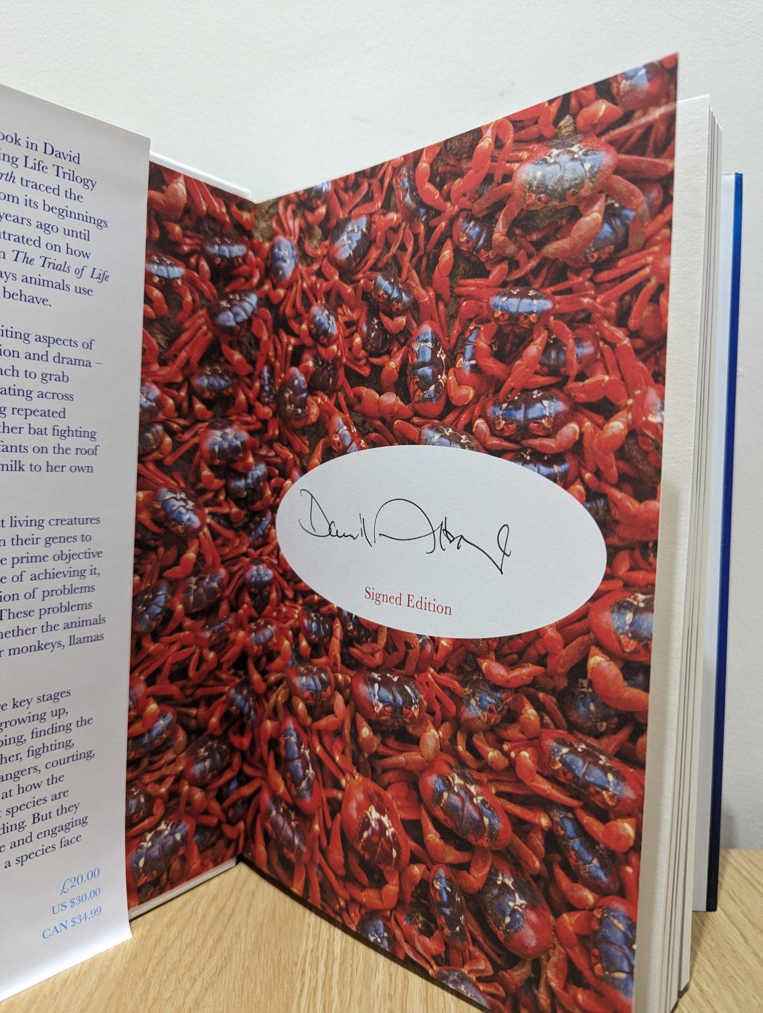 The Trials of Life: A Natural History of Animal Behaviour by David Attenborough (Signed First Edition) - Fialta Books
