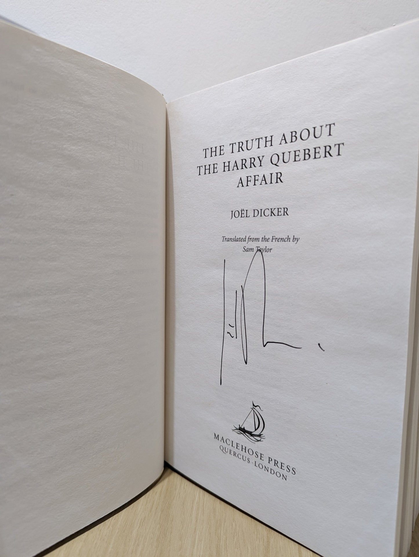 The Truth about the Harry Quebert Affair by Joel Dicker (Signed First Edition) - Fialta Books