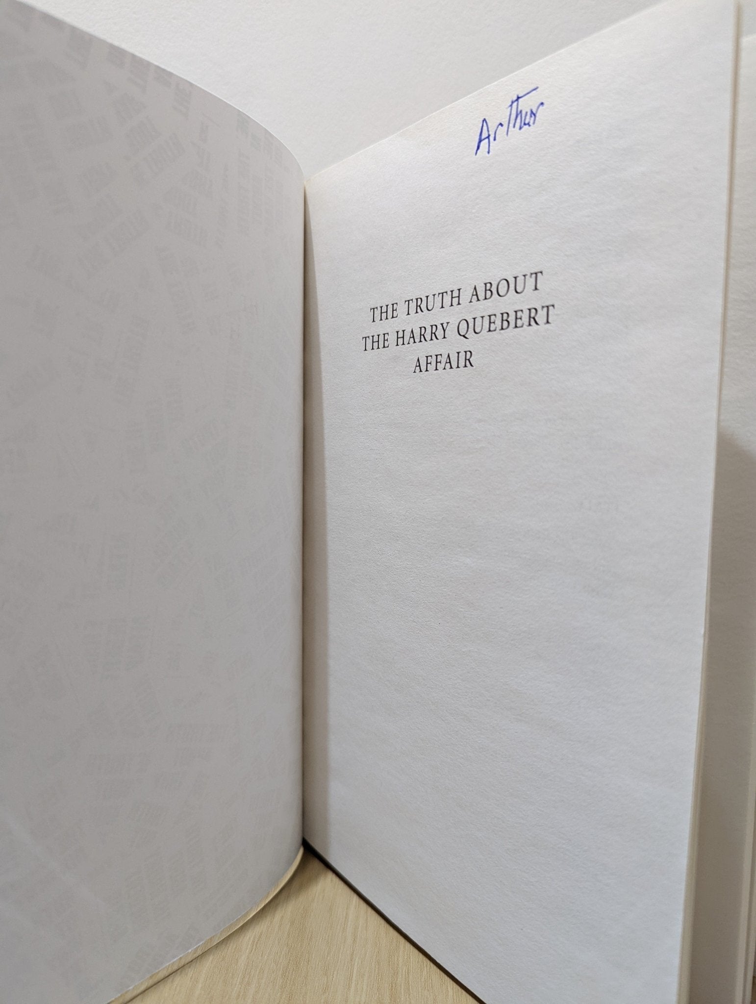 The Truth about the Harry Quebert Affair by Joel Dicker (Signed First Edition) - Fialta Books