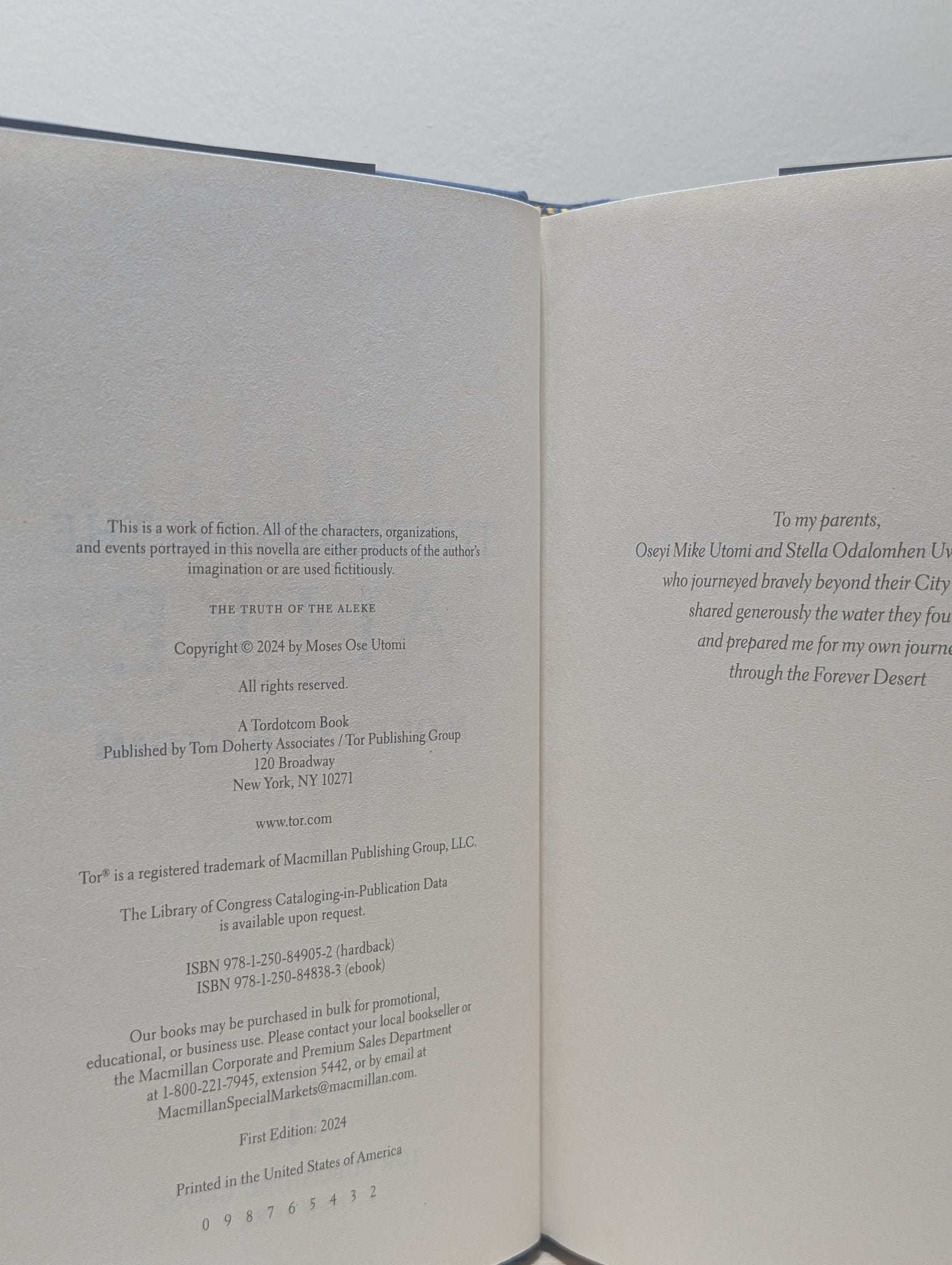 The Truth of the Aleke by Moses Ose Utomi - Fialta Books