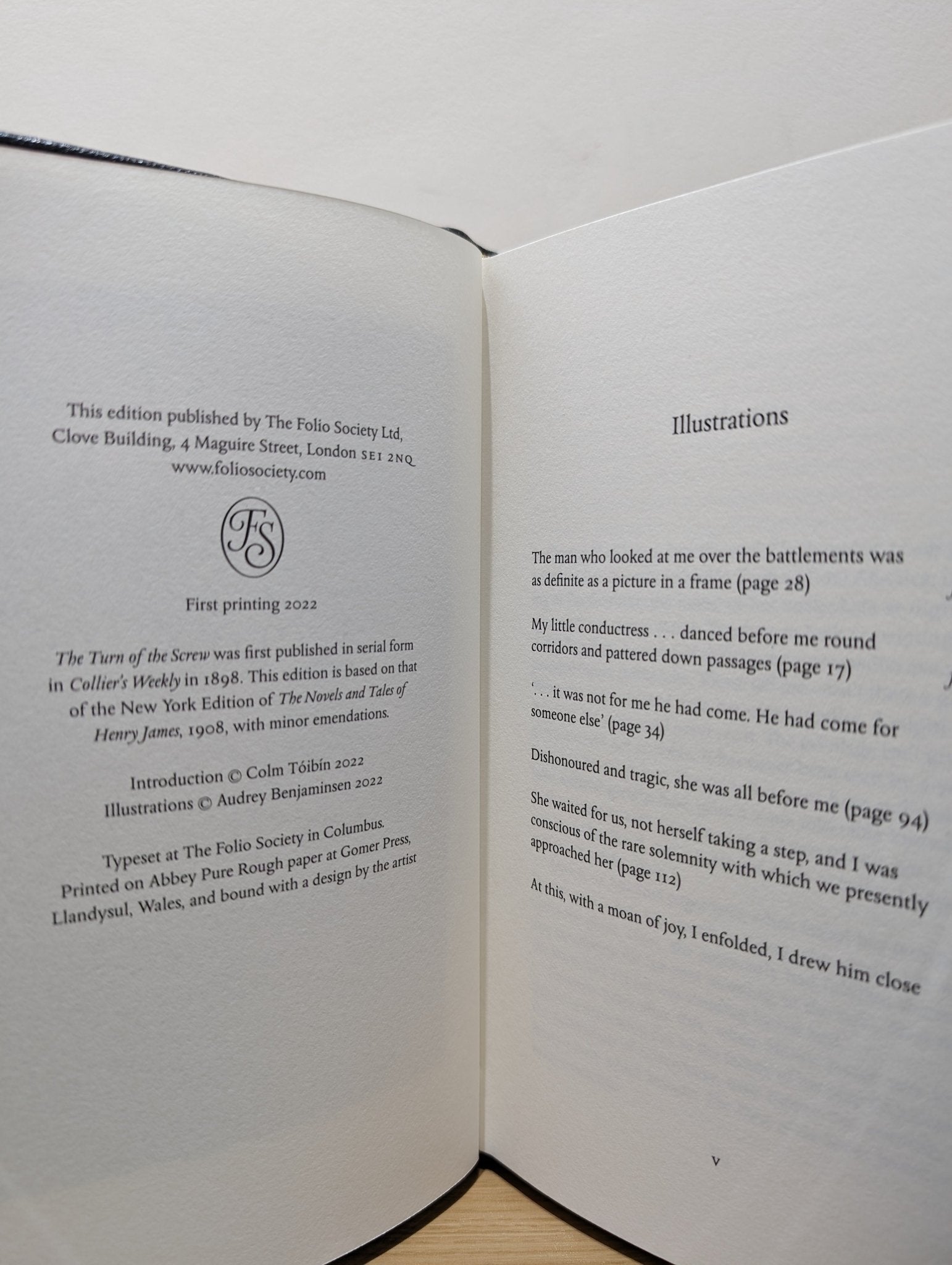 The Turn of the Screw by Henry James (Folio Limited Leatherbound Edition) - Fialta Books