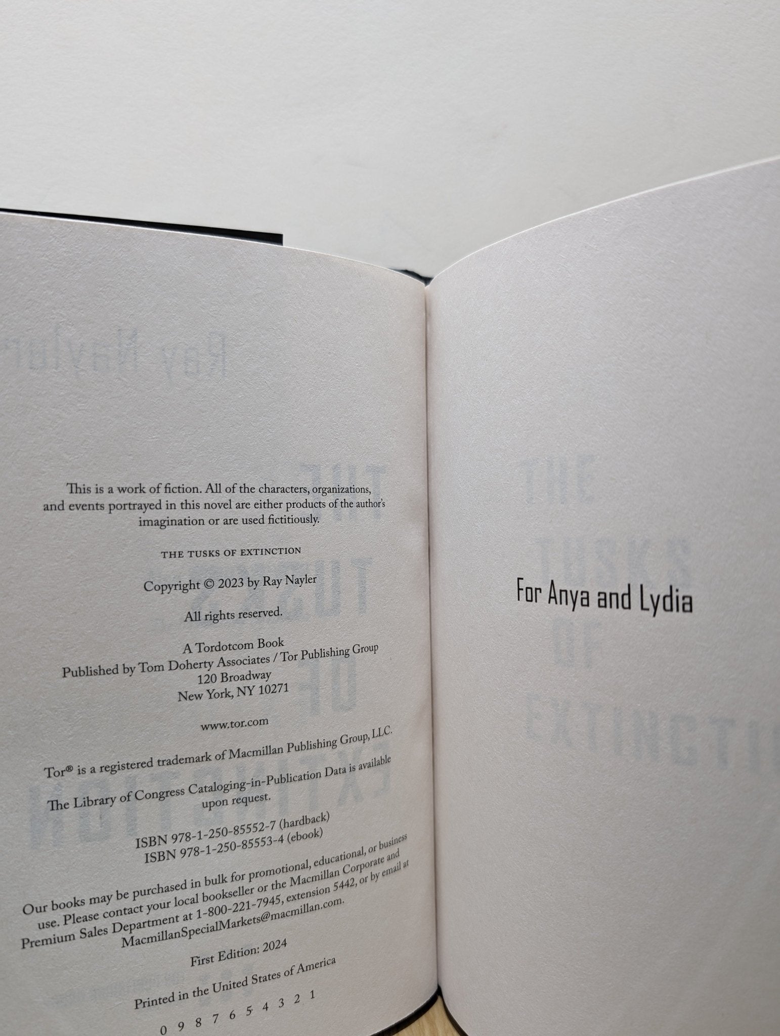 The Tusks of Extinction by Ray Nayler (First Edition) - Fialta Books