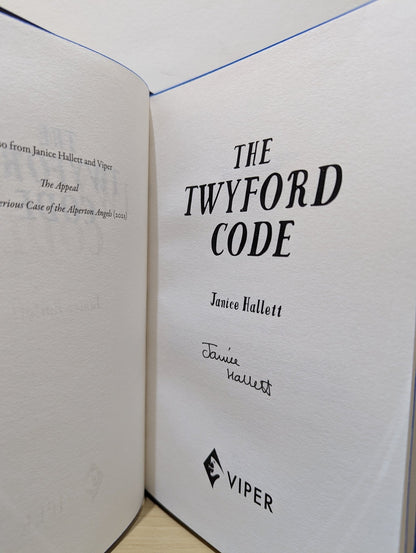The Twyford Code by Janice Hallett (Signed First Edition with sprayed edges) - Fialta Books