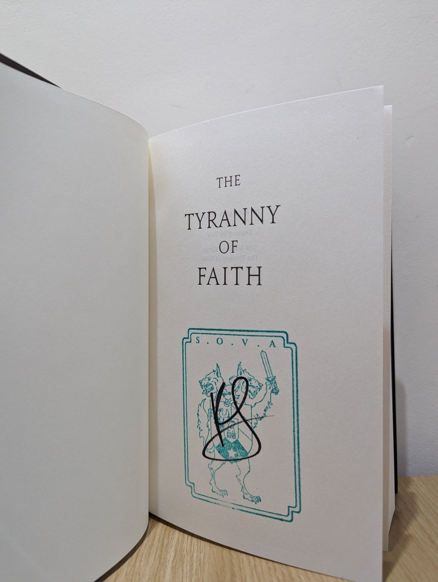 The Tyranny of Faith by Richard Swan (Signed First Edition) - Fialta Books