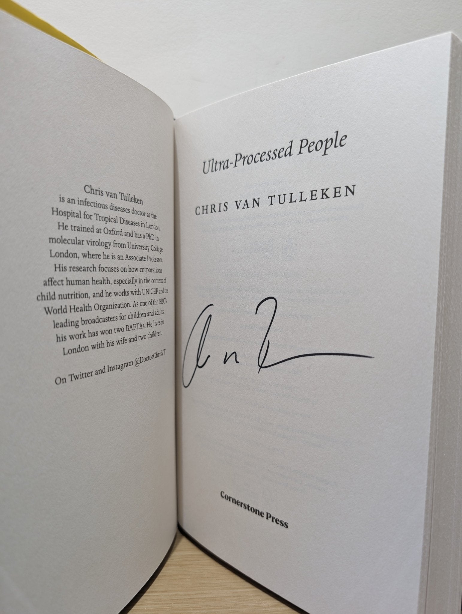 The Ultra - Processed People by Chris Van Tulleken (Signed First Edition) - Fialta Books