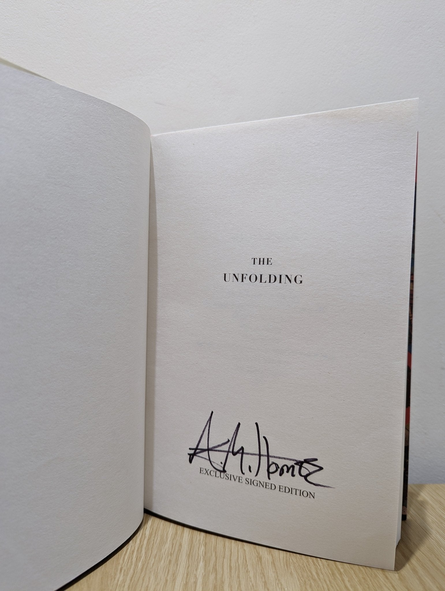 The Unfolding by A.M. Homes (Signed First Edition) - Fialta Books