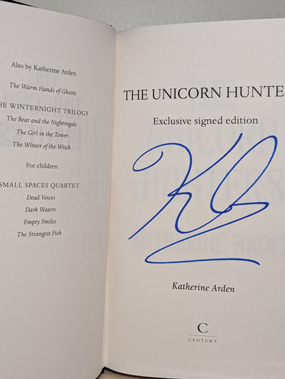The Unicorn Hunters by Katherine Arden (Signed First Edition with sprayed edges) - Fialta Books